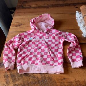 Champion Pink Checkerboard Kids Hoodie